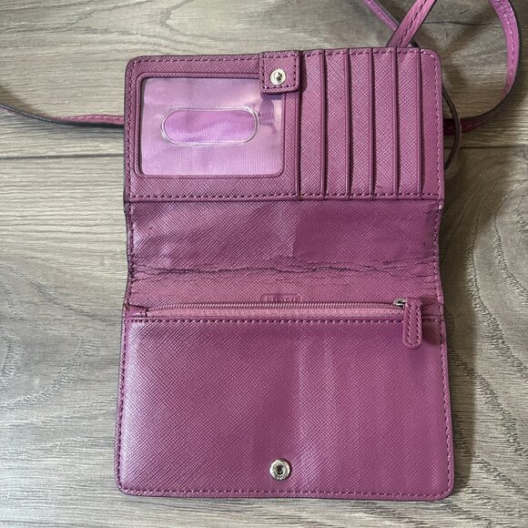 Coach Pink Leather Dylan Crossbody Wallet Bag - Picture 2 of 8